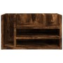 Schreibtisch-Organizer aus geräucherter Eichenholz 44,5x24x25 cm von , Klassifizierung und Organisation - Ref: Foro24-848042,...