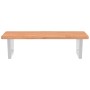 Estante de lavabo de pared de acero y madera maciza de haya by , bathroom vanities - Ref: Foro24-3302450, Price: 96,84 €, Dis...
