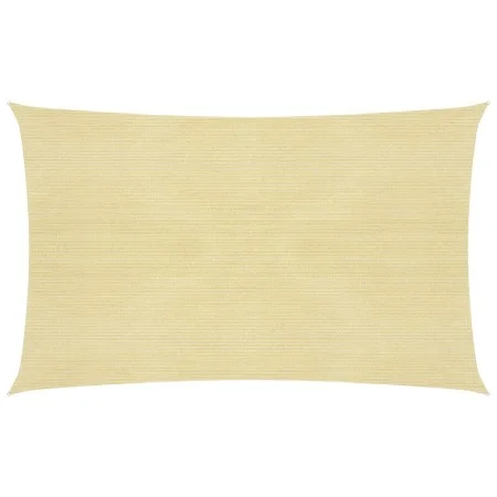 Beige HDPE sail awning 160 g/m² 2x5 m by vidaXL, Umbrellas - Ref: Foro24-311121, Price: 29,71 €, Discount: %