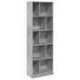 Estantería madera de ingeniería gris hormigón 57x28,5x174 cm de , Librerías y estanterías - Ref: Foro24-847992, Precio: 91,57...