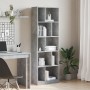 Estantería madera de ingeniería gris hormigón 57x28,5x174 cm by , Bookcases and shelves - Ref: Foro24-847992, Price: 92,98 €,...