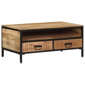 Mesa de centro de madera maciza de mango rugosa 90x50x30 cm by , Coffee table - Ref: Foro24-374064, Price: 128,70 €, Discount: %