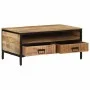 Mesa de centro de madera maciza de mango rugosa 90x50x30 cm by , Coffee table - Ref: Foro24-374064, Price: 128,67 €, Discount: %