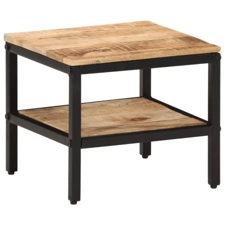 Mesa de centro de madera maciza de mango rugosa 35x35x30 cm by , Coffee table - Ref: Foro24-374066, Price: 54,99 €, Discount: %