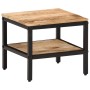 Mesa de centro de madera maciza de mango rugosa 35x35x30 cm by , Coffee table - Ref: Foro24-374066, Price: 69,08 €, Discount: %