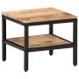 Mesa de centro de madera maciza de mango rugosa 35x35x30 cm by , Coffee table - Ref: Foro24-374066, Price: 54,99 €, Discount: %