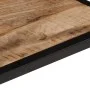 Mesa de centro de madera maciza de mango rugosa 35x35x30 cm by , Coffee table - Ref: Foro24-374066, Price: 54,99 €, Discount: %