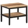 Mesa de centro de madera maciza de mango rugosa 35x35x30 cm by , Coffee table - Ref: Foro24-374066, Price: 54,99 €, Discount: %