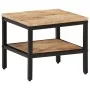 Mesa de centro de madera maciza de mango rugosa 35x35x30 cm by , Coffee table - Ref: Foro24-374066, Price: 54,99 €, Discount: %