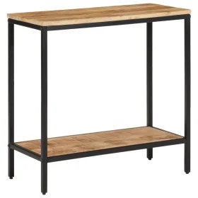 Massivholz-Konsolentisch aus grobem Mangoholz 70x35x70 cm von , Seitentische - Ref: Foro24-374070, Preis: 91,84 €, Rabatt: %