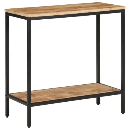 Mesa consola madera maciza de mango rugosa 70x35x70 cm by , Side tables - Ref: Foro24-374070, Price: 91,84 €, Discount: %