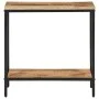 Mesa consola madera maciza de mango rugosa 70x35x70 cm by , Side tables - Ref: Foro24-374070, Price: 91,84 €, Discount: %