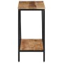 Mesa consola madera maciza de mango rugosa 70x35x70 cm by , Side tables - Ref: Foro24-374070, Price: 93,36 €, Discount: %