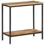 Mesa consola madera maciza de mango rugosa 70x35x70 cm by , Side tables - Ref: Foro24-374070, Price: 91,84 €, Discount: %