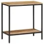 Massivholz-Konsolentisch aus grobem Mangoholz 70x35x70 cm von , Seitentische - Ref: Foro24-374070, Preis: 91,72 €, Rabatt: %