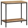 Mesa consola madera maciza de mango rugosa 70x35x70 cm by , Side tables - Ref: Foro24-374070, Price: 93,36 €, Discount: %
