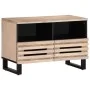 Mueble de TV madera maciza de mango blanco 70x34x46 cm by , CD and DVD storage - Ref: Foro24-377444, Price: 67,52 €, Discount: %