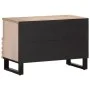 Mueble de TV madera maciza de mango blanco 70x34x46 cm by , CD and DVD storage - Ref: Foro24-377444, Price: 67,52 €, Discount: %