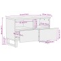 TV-Möbel aus massivem weißem Mangoholz 70x34x46 cm von , CD- und DVD-Speicher - Ref: Foro24-377444, Preis: 68,14 €, Rabatt: %