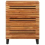 Massiver Akazienholz-Sideboard 60x34x75 cm von , Schließfächer und Lagerschränke - Ref: Foro24-377452, Preis: 162,07 €, Rabat...