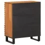 Aparador de madera maciza acacia 60x34x75 cm de , Taquillas y armarios de almacenamiento - Ref: Foro24-377452, Precio: 159,32...