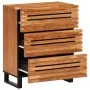 Aparador de madera maciza acacia 60x34x75 cm de , Taquillas y armarios de almacenamiento - Ref: Foro24-377452, Precio: 159,32...