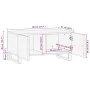 Mesa de centro madera maciza de acacia 80x51x40 cm de , Mesas de centro - Ref: Foro24-377465, Precio: 109,03 €, Descuento: %
