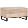 Massiver Couchtisch aus weißem Mangoholz 80x51x40 cm von , Couchtisch - Ref: Foro24-377459, Preis: 76,97 €, Rabatt: %