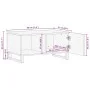 Massiver Couchtisch aus weißem Mangoholz 80x51x40 cm von , Couchtisch - Ref: Foro24-377459, Preis: 76,28 €, Rabatt: %