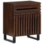 Mesita de noche madera maciza mango marrón 50x34x60 cm de , Mesitas de noche - Ref: Foro24-377478, Precio: 85,74 €, Descuento: %