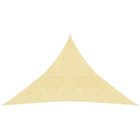 Toldo de vela HDPE beige 160 g/m² 4x4x5,8 m