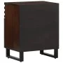 Mesita de noche madera maciza mango marrón 50x34x60 cm de , Mesitas de noche - Ref: Foro24-377478, Precio: 85,74 €, Descuento: %