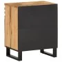 Mesita de noche madera maciza de acacia 50x34x60 cm by , Nightstands - Ref: Foro24-377492, Price: 77,62 €, Discount: %