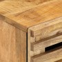 Mesita de noche madera maciza de acacia 50x34x60 cm