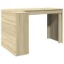 Ingenieurholz-Schreibtisch in Sonoma-Eiche 123,5x73,5x75 cm von , Schreibtische - Ref: Foro24-847984, Preis: 95,82 €, Rabatt: %