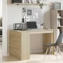 Escritorio madera de ingeniería roble Sonoma 123,5x73,5x75 cm by , Desks - Ref: Foro24-847984, Price: 97,45 €, Discount: %