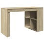 Escritorio madera de ingeniería roble Sonoma 123,5x73,5x75 cm by , Desks - Ref: Foro24-847984, Price: 97,45 €, Discount: %