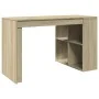 Ingenieurholz-Schreibtisch in Sonoma-Eiche 123,5x73,5x75 cm von , Schreibtische - Ref: Foro24-847984, Preis: 95,82 €, Rabatt: %
