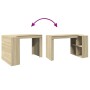 Escritorio madera de ingeniería roble Sonoma 123,5x73,5x75 cm by , Desks - Ref: Foro24-847984, Price: 97,45 €, Discount: %