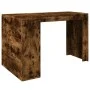 Escritorio madera de ingeniería roble ahumado 123,5x73,5x75 cm de , Escritorios - Ref: Foro24-847986, Precio: 95,65 €, Descue...