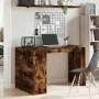 Escritorio madera de ingeniería roble ahumado 123,5x73,5x75 cm de , Escritorios - Ref: Foro24-847986, Precio: 95,65 €, Descue...