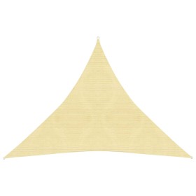 Beige HDPE-Segelmarkise 160 g/m² 3x3x3 m von vidaXL, Sonnenschirme - Ref: Foro24-311142, Preis: 20,29 €, Rabatt: %