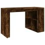 Escritorio madera de ingeniería roble ahumado 123,5x73,5x75 cm de , Escritorios - Ref: Foro24-847986, Precio: 95,65 €, Descue...