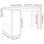 Escritorio madera de ingeniería roble ahumado 123,5x73,5x75 cm de , Escritorios - Ref: Foro24-847986, Precio: 95,65 €, Descue...
