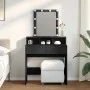 Tocador con luces LED negro 80x41x144,5 cm de , Tocadores para dormitorios - Ref: Foro24-848179, Precio: 118,99 €, Descuento: %