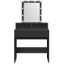 Tocador con luces LED negro 80x41x144,5 cm de , Tocadores para dormitorios - Ref: Foro24-848179, Precio: 118,99 €, Descuento: %