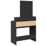 Tocador con luces LED negro 80x41x144,5 cm de , Tocadores para dormitorios - Ref: Foro24-848179, Precio: 124,33 €, Descuento: %