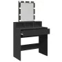 Tocador con luces LED negro 80x41x144,5 cm de , Tocadores para dormitorios - Ref: Foro24-848179, Precio: 118,99 €, Descuento: %