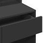 Tocador con luces LED negro 80x41x144,5 cm de , Tocadores para dormitorios - Ref: Foro24-848179, Precio: 124,33 €, Descuento: %