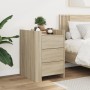 Mesita de noche madera de ingeniería roble Sonoma 45x50x65 cm by , Nightstands - Ref: Foro24-848306, Price: 86,26 €, Discount: %